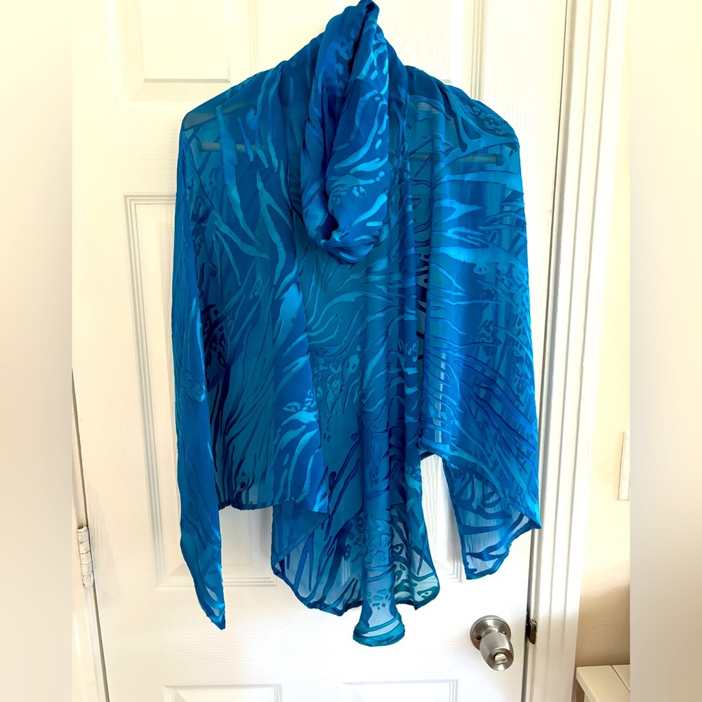 Handmade silk poncho/scarf